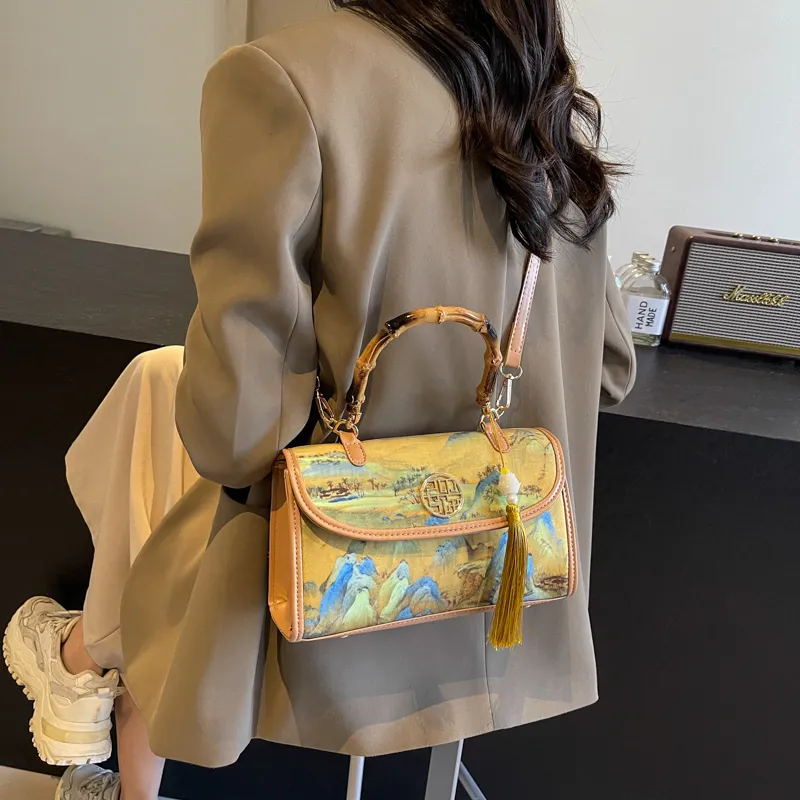 Yalu Handbags Khaki Shopping Bag-3
