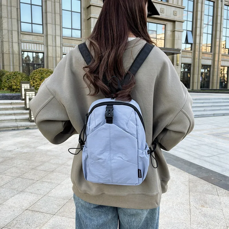 Yalu Nylon Backpack Regular Women's Black/Yellow/Khaki/Army Green/Blue-17