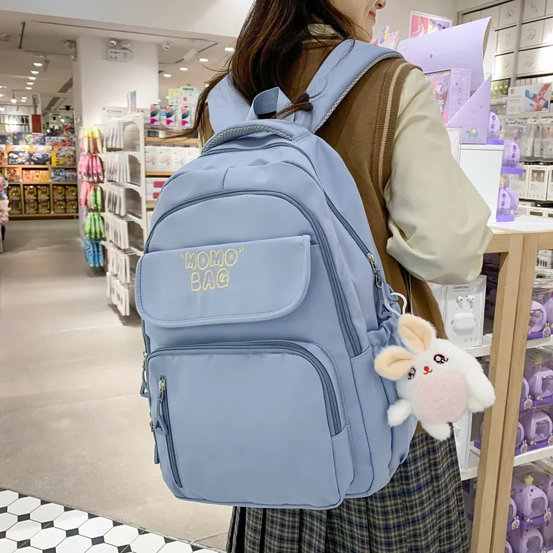 Yalu Nylon Backpack Unisex Multicolor-12