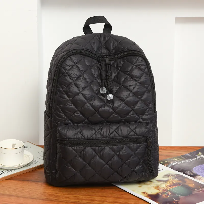 Yalu Water Repellent Fabric Backpack Women's White/Black/Red/Pink-7