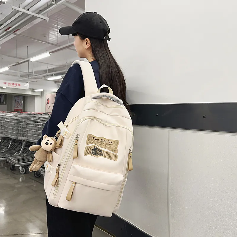 Yalu Nylon Backpack Regular Unisex Multicolor-1