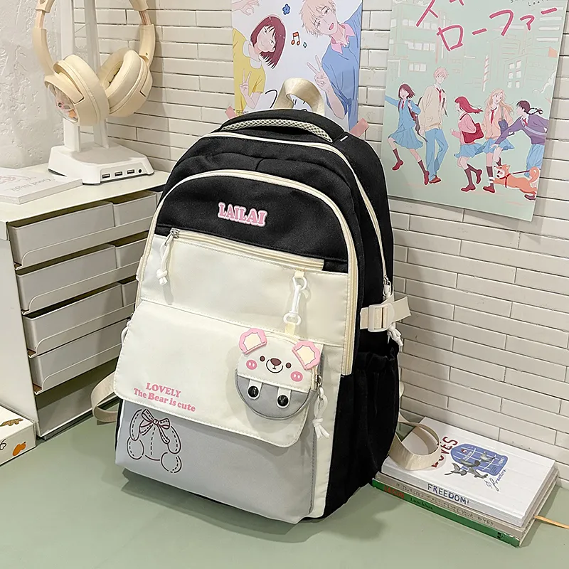 Yalu Nylon Backpack Regular Unisex Multicolor-2