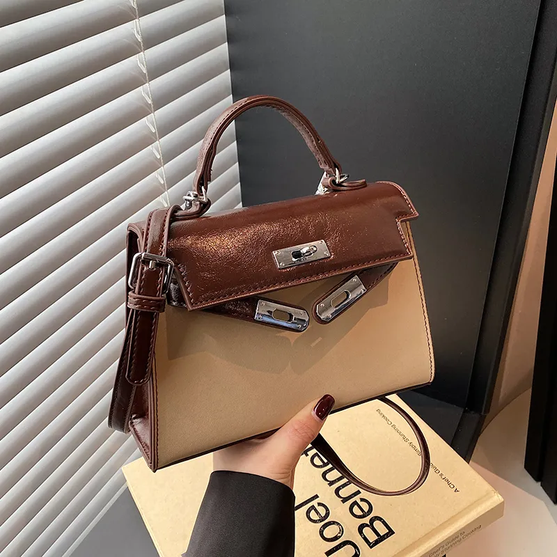 Yalu PU Handbag Regular Women's Black/Khaki/Green/Brown-5