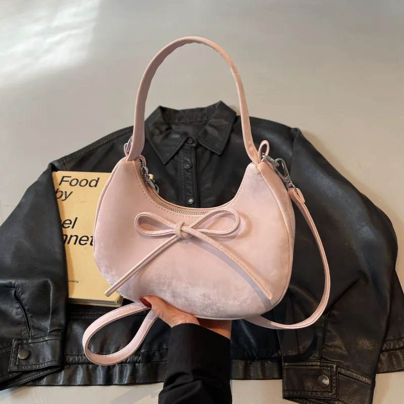 Yalu PU Shoulder Bag, Crossbody Bag, Handbag Regular Women's Black/Pink/Ecru/Silver/Blue-9