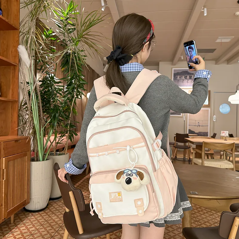 Yalu Nylon Backpack Regular Unisex Multicolor-22