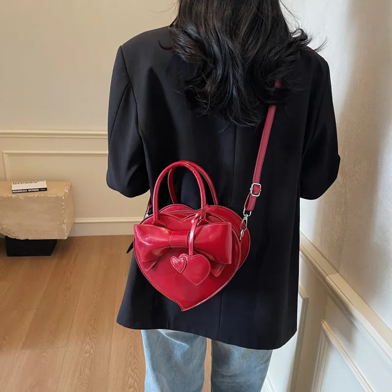 Yalu PU Shoulder Bag, Crossbody Bag, Handbag Regular Women's Black/Ecru/Burgundy/Pink-20