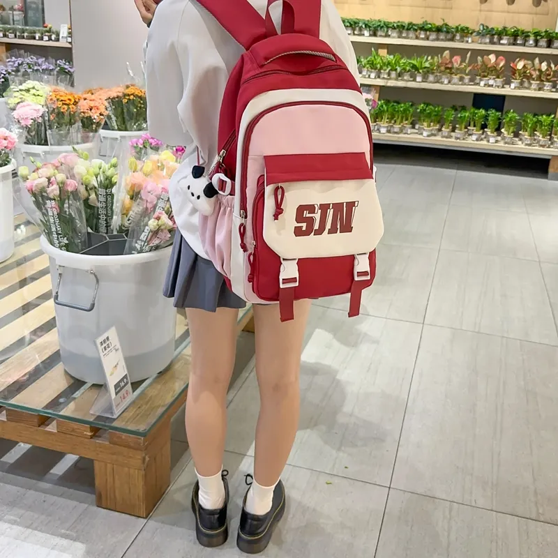 Yalu Nylon Travel Bag Backpack Regular Unisex Multicolor-11