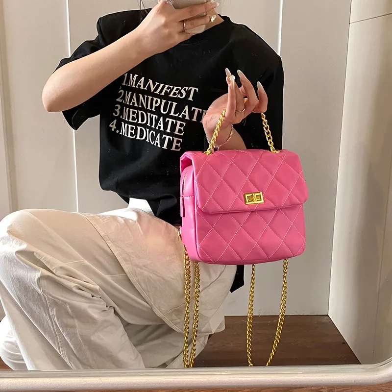 Yalu PU Backpack Shoulder Bag Women's Black/Pink/Green/White-16