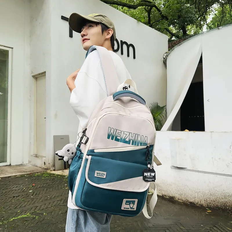 Yalu Nylon Backpack Unisex Multicolor-3