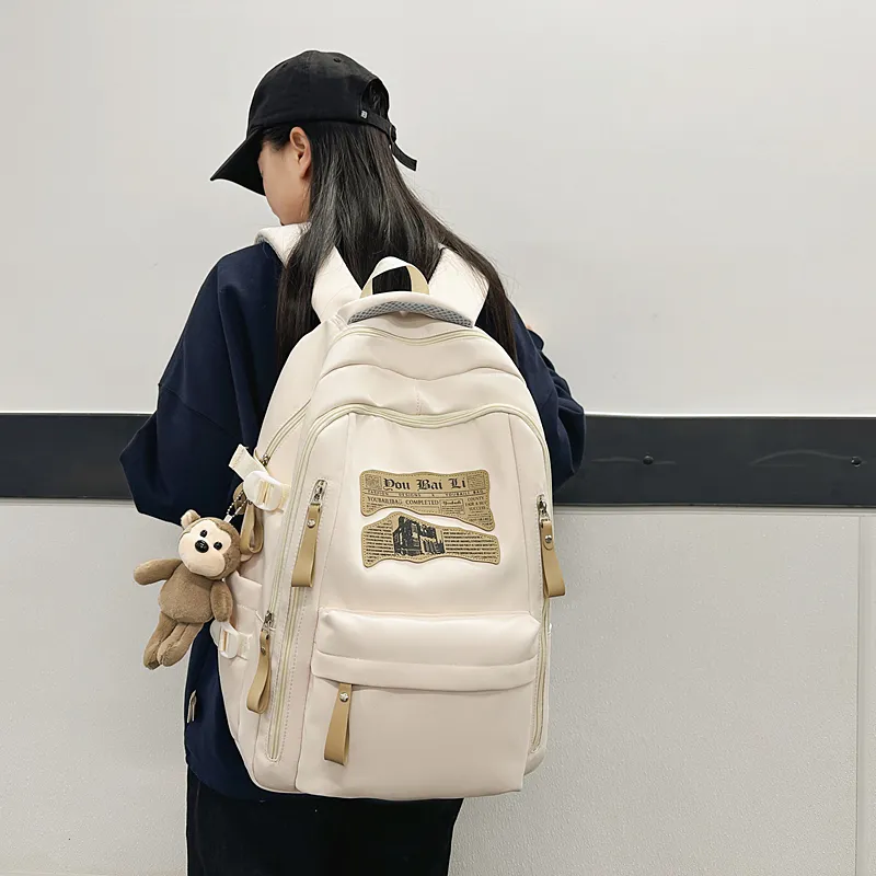 Yalu Nylon Backpack Regular Unisex Multicolor-5