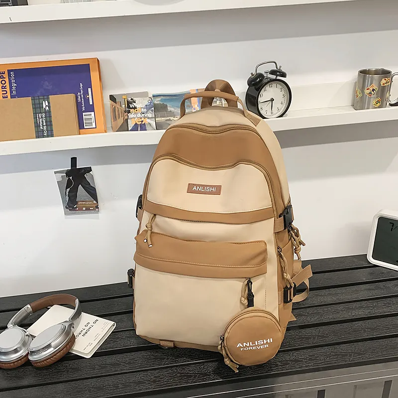 Yalu Nylon Backpack Unisex Multicolor-17