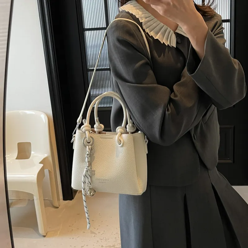 Yalu PU Handbags Shoulder Bag Crossbody Bag Women's Ecru/Black/Pink/Khaki-6