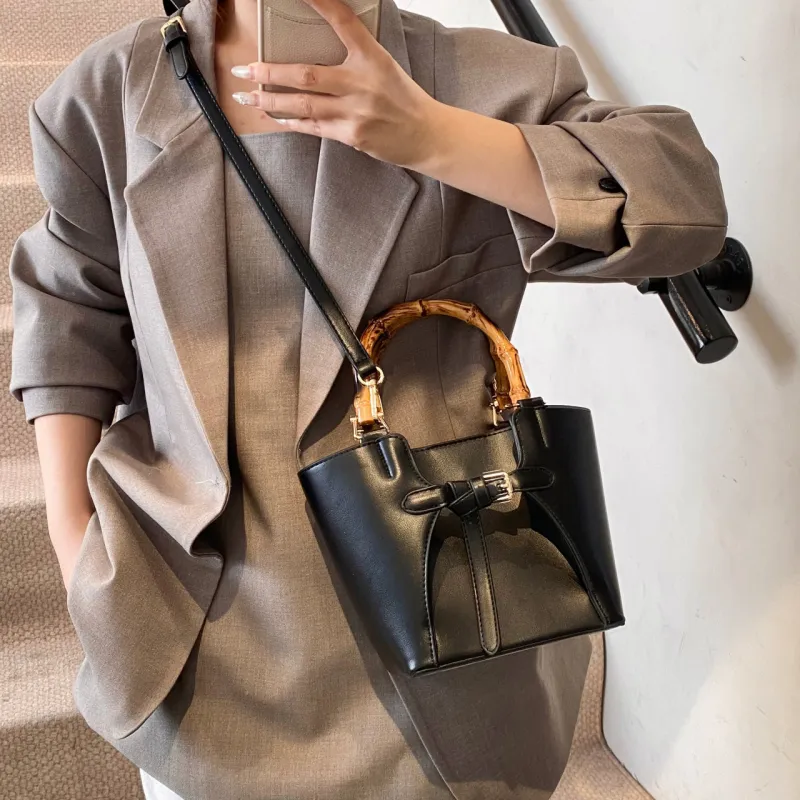 Yalu PU Shoulder Bag, Handbag Women's Black/Silver/Blue/White-4