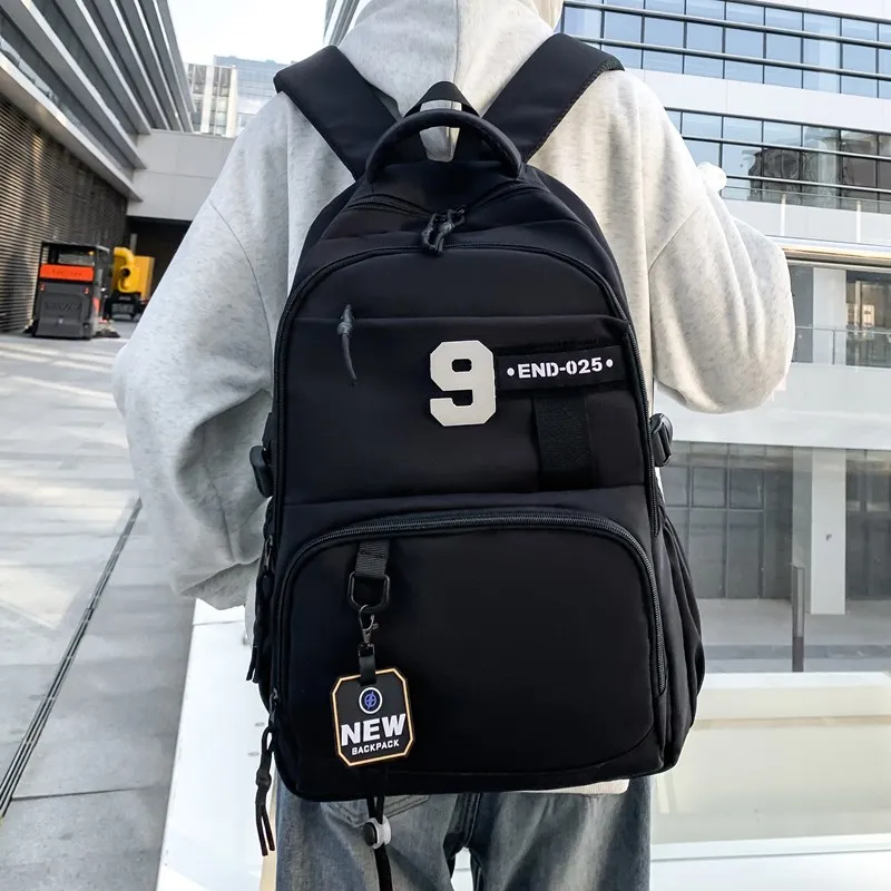 Yalu Oxford Backpack Regular Unisex Black/Dark Gray/Light Gray/Medium Gray-2