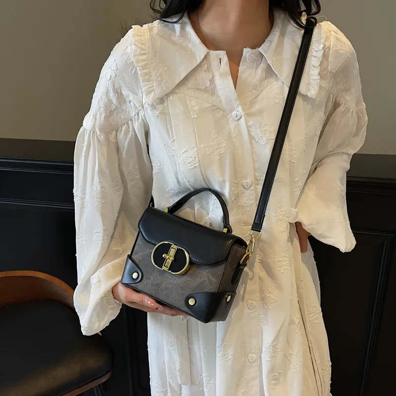 Yalu PU Shoulder Bag, Crossbody Bag, Handbag Regular Women's Black/Ecru/Blue/Coffee-5
