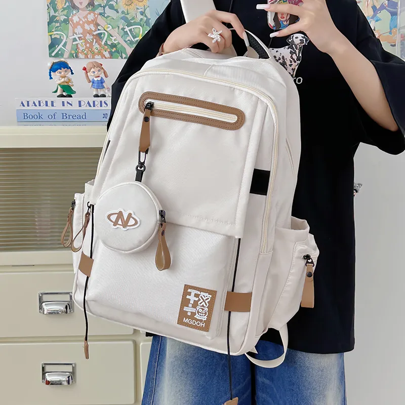 Yalu Nylon Backpack Unisex Multicolor-6