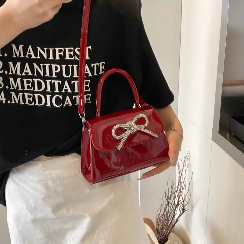 Yalu PU Handbag Regular Women's White/Red/Brown/Black/Silver-10