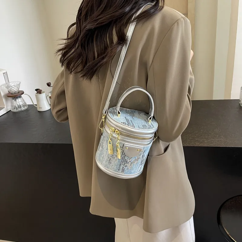 Yalu PU Shoulder Bag, Handbag Regular Women's White/Black/Blue-6