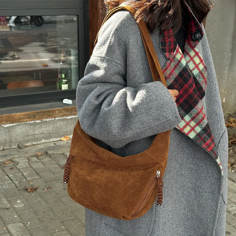 Yalu Suede Crossbody Bag, Shoulder Bag Regular Women's Multicolor-18