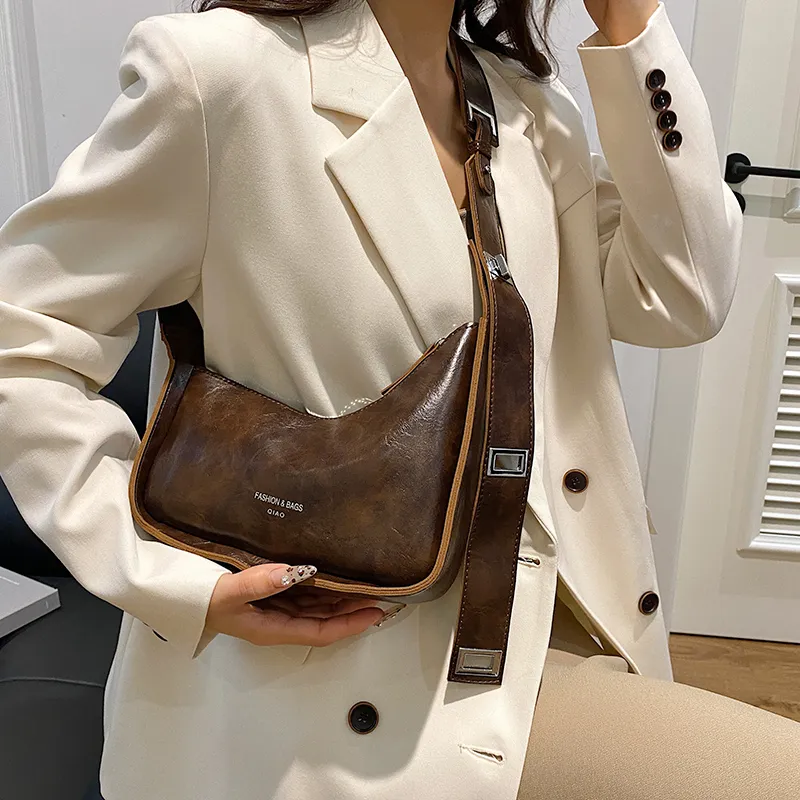 Yalu PU Saddle Bag, Shoulder Bag Regular Women's Coffee-2