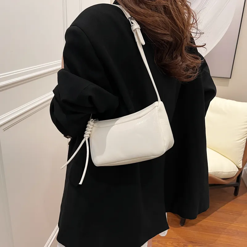 Yalu PU Shoulder Bag, Crossbody Bag Regular Women's Silver/Ecru/Black/Red-12