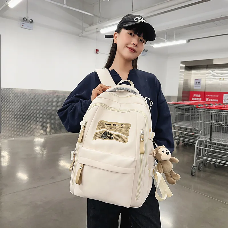 Yalu Nylon Backpack Regular Unisex Multicolor-4