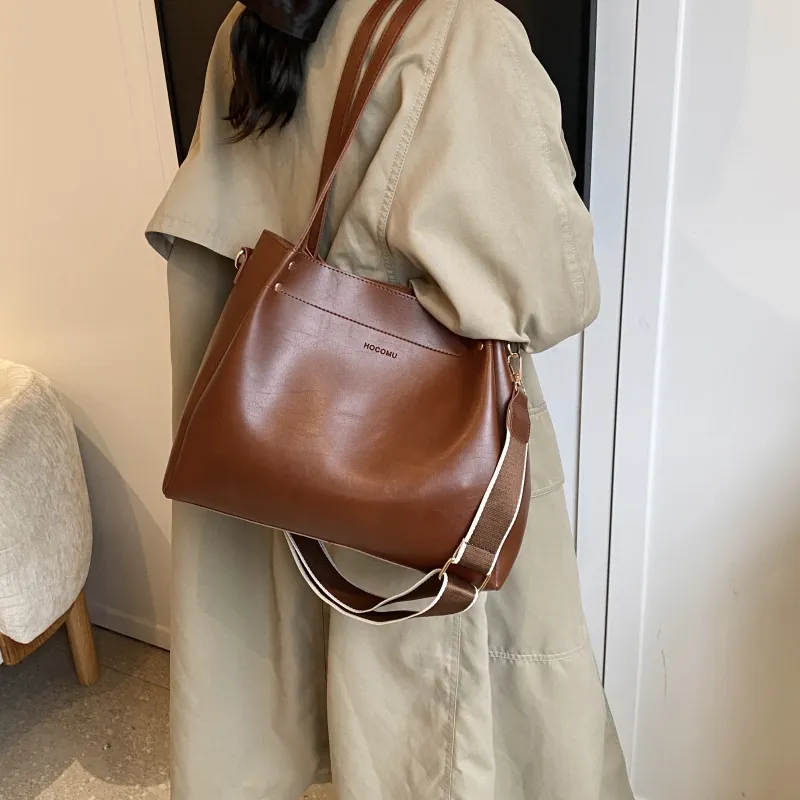 Yalu PU Shoulder Bag, Handbag Women's White/Black/Brown/Coffee-11