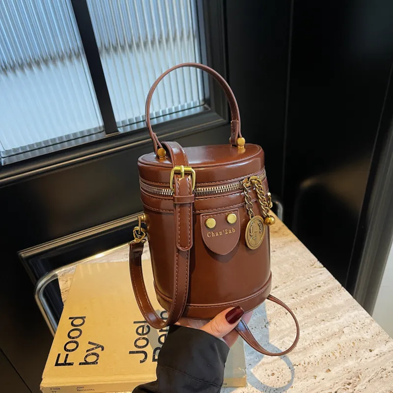 Yalu PU One Shoulder Crossbody Bucket Bag, Handbag Regular Women's Coffee/Black/Brown/Burgundy-11