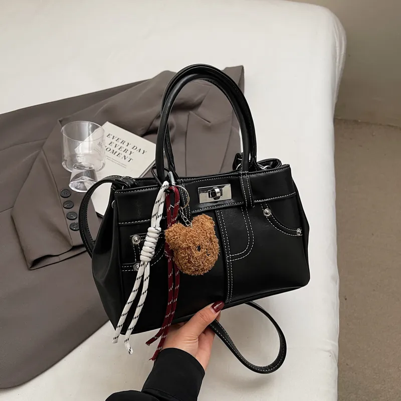 Yalu PU Minimalist Style Handbag Regular Women's Caramel Brown/Coffee/Black/Khaki-15