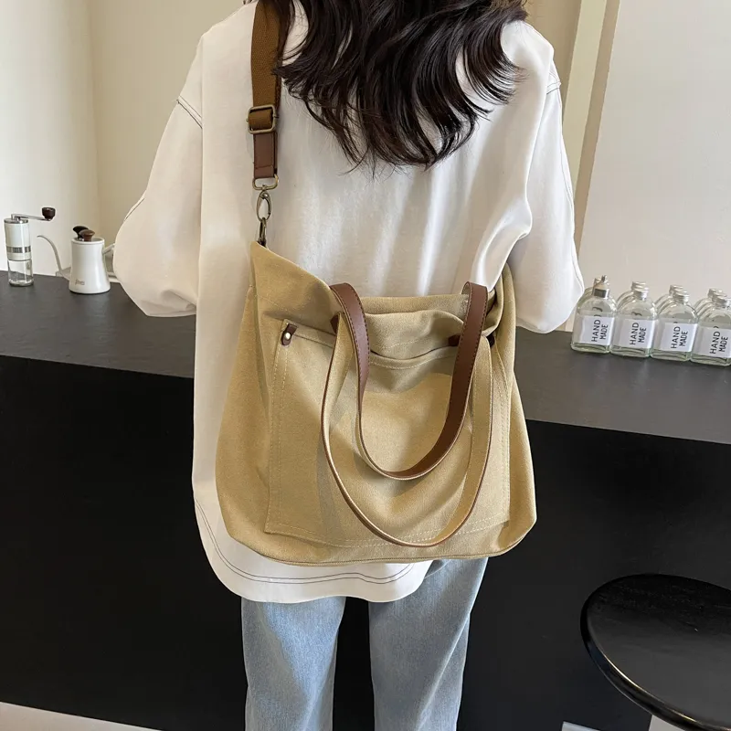 Yalu Canvas Bag, Tote Bag, Shoulder Bag Regular Women's Multicolor-22
