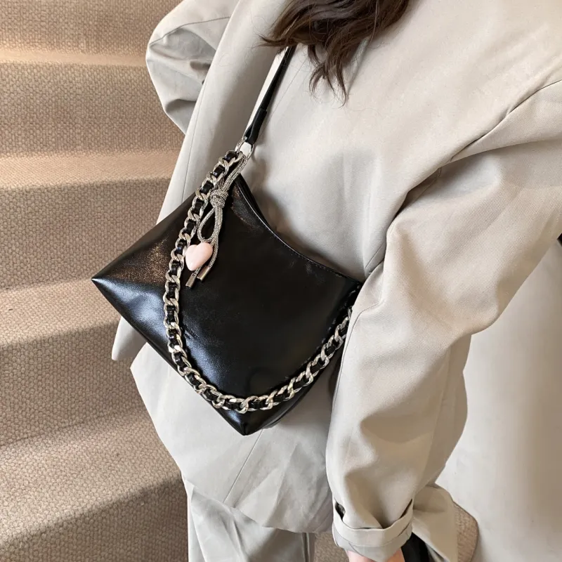 Yalu PU Portable Crossbody Bag, Shoulder Bag Regular Women's White/Silver/Black/Pink-17