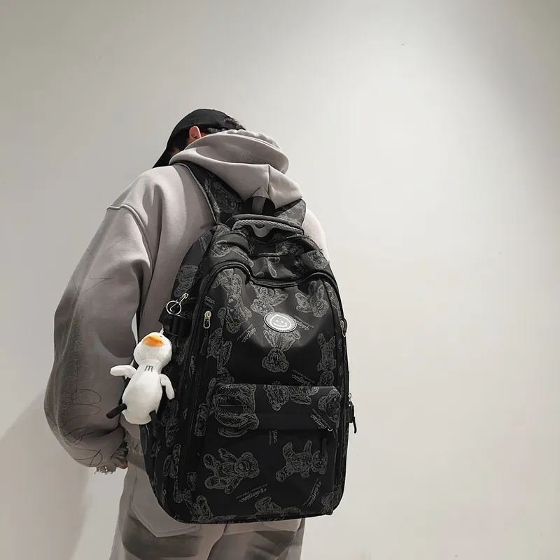 Yalu Nylon Backpack Regular Unisex Multicolor-3