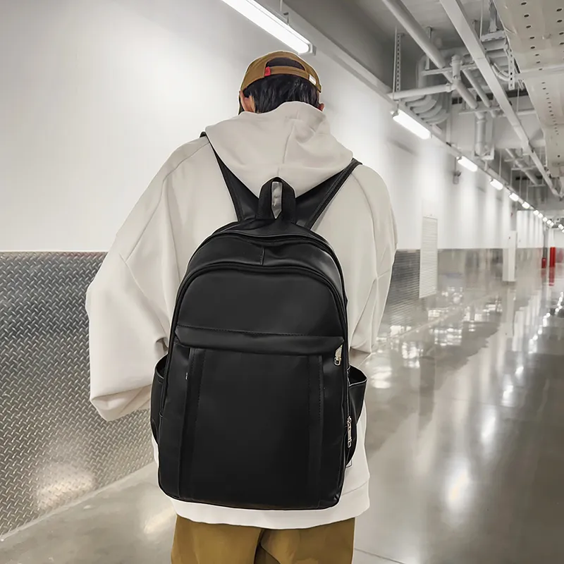 Yalu PU Backpack Men's Ecru/Gray/Black/Khaki-6