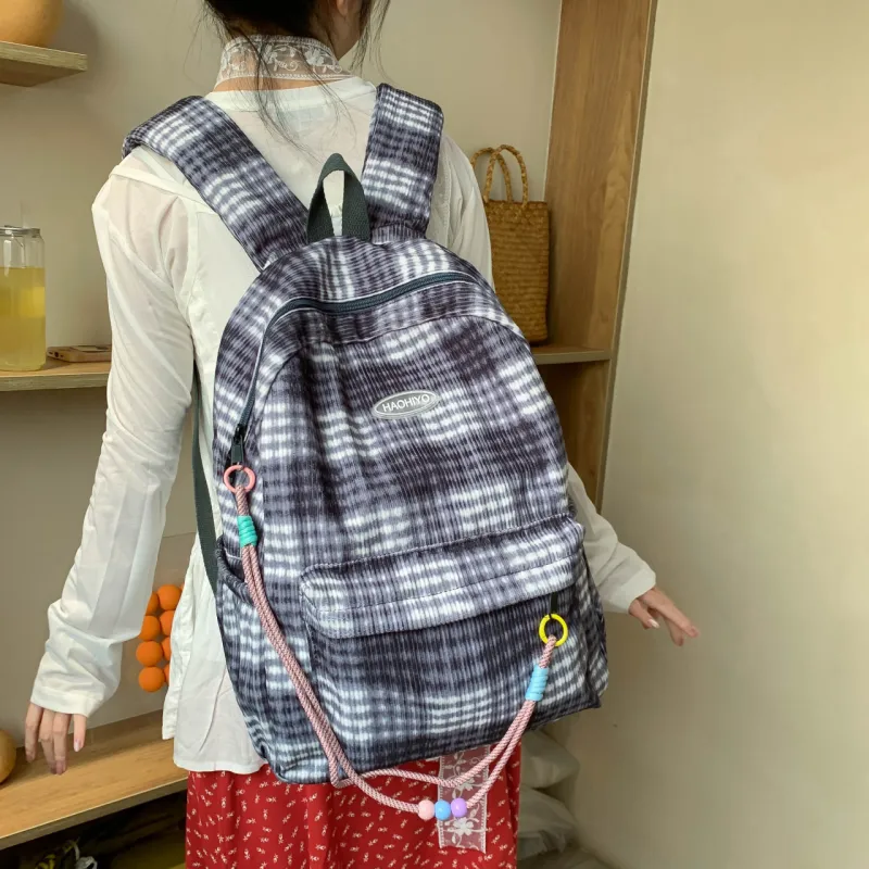 Yalu Corduroy Backpack Women's Pink/Black/Blue/Green-5