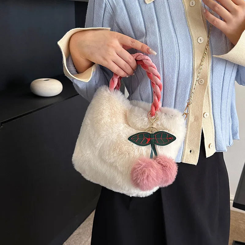 Yalu Plush Handbag Women's Multicolor-4