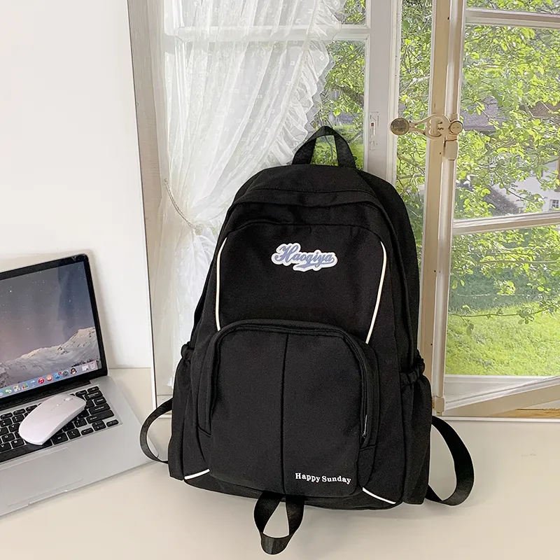 Yalu Nylon Fabric Backpack Unisex Multicolor-20