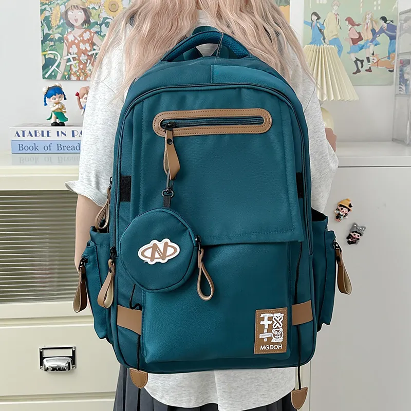 Yalu Nylon Backpack Unisex Multicolor-25