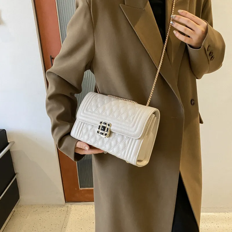 Yalu PU Crossbody Bag, Shoulder Bag Regular Women's Khaki/Black/Ecru/White-18