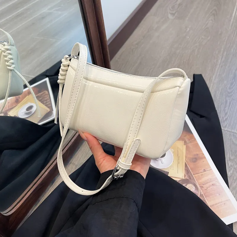 Yalu PU Shoulder Bag, Crossbody Bag Regular Women's Silver/Ecru/Black/Red-9