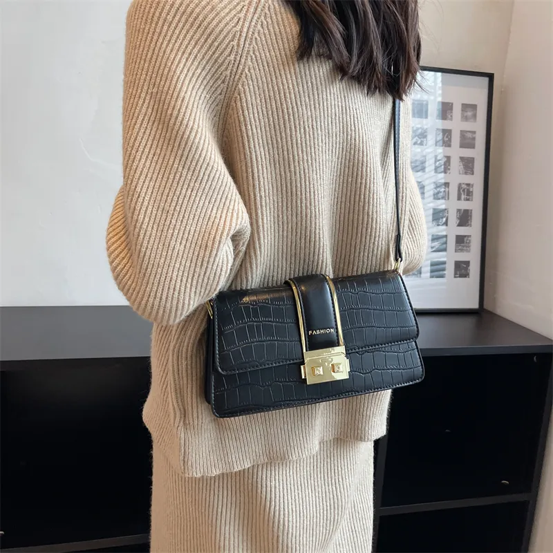 Yalu PU Handbag Regular Women's White/Black-12