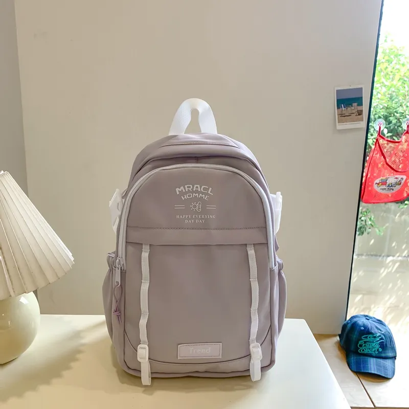 Yalu Nylon Backpack Unisex Multicolor-19
