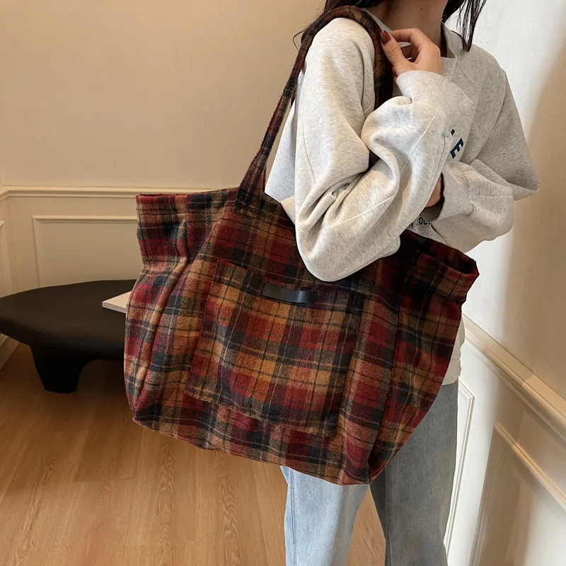 Yalu Fabric One Shoulder Handbag Regular Women's Gray/Burgundy/Coffee-13