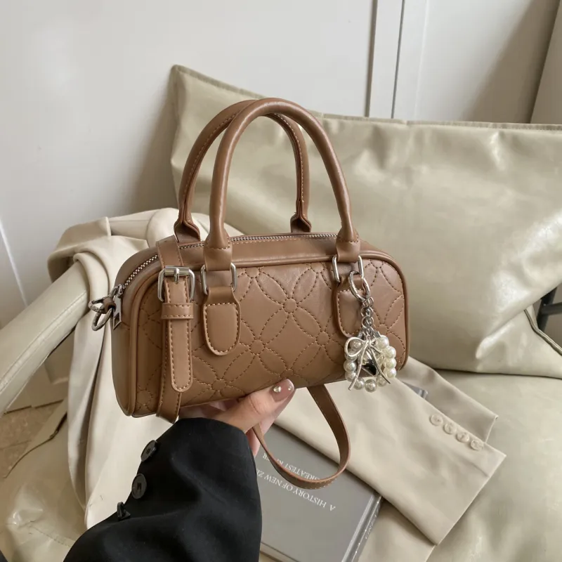 Yalu PU Shoulder Bag Crossbody Bag Handbags Women's Brown/White/Pink/Black-2