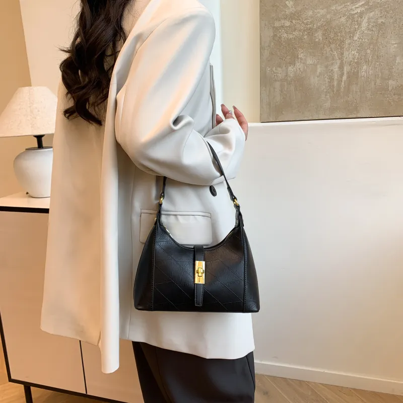 Yalu PU One Shoulder Handbag Crossbody Bag Regular Women's White/Pink/Green/Khaki/Black/Dark Khaki-40