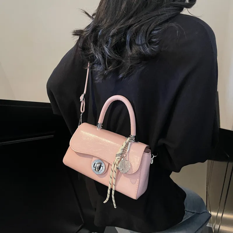 Yalu PU Handbag, Shoulder Bag, Crossbody Bag Regular Women's Black/Ecru/Coffee/Pink/Gray-18