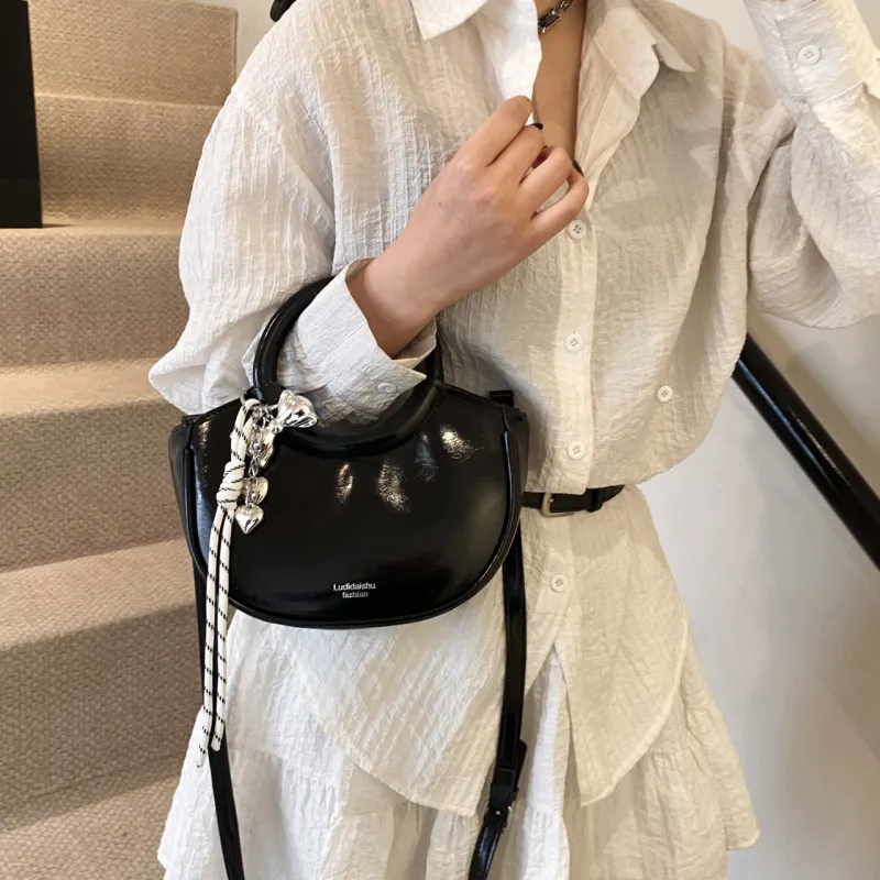 Yalu PU Shoulder Bag, Crossbody Bag, Handbag Regular Women's Silver/Black/Pink/Blue/White-10