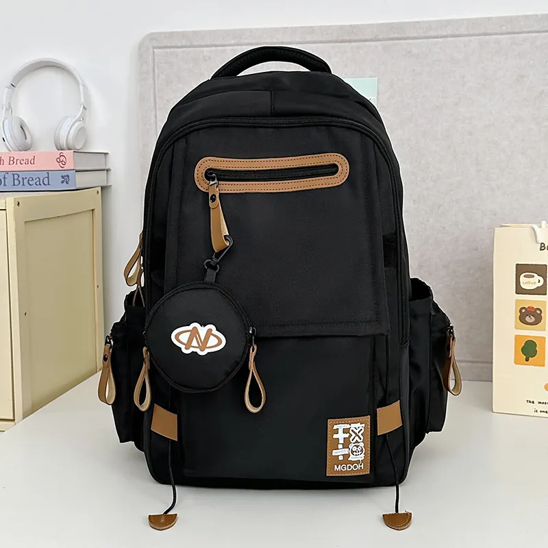Yalu Nylon Backpack Unisex Multicolor-8