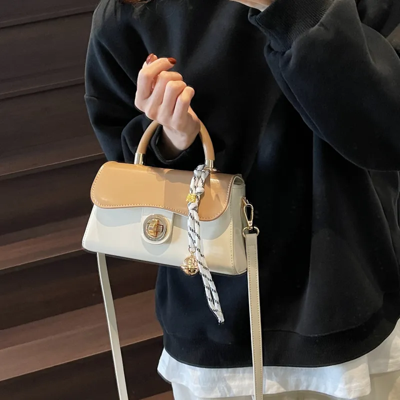 Yalu PU Shoulder Bag, Crossbody Bag, Handbag Women's Pink/Khaki/Green/Black-13