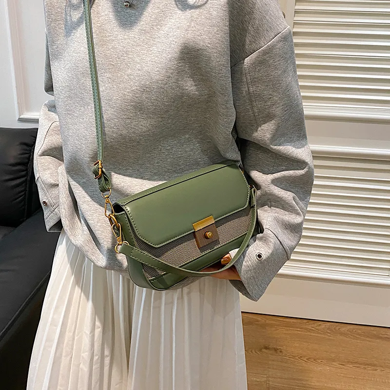 Yalu PU Shoulder Bag, Crossbody Bag Regular Women's Black/White/Brown/Gray/Khaki/Green-39