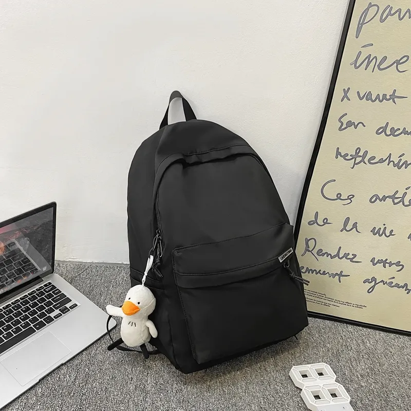 Yalu Nylon Backpack Regular Unisex White/Black-4